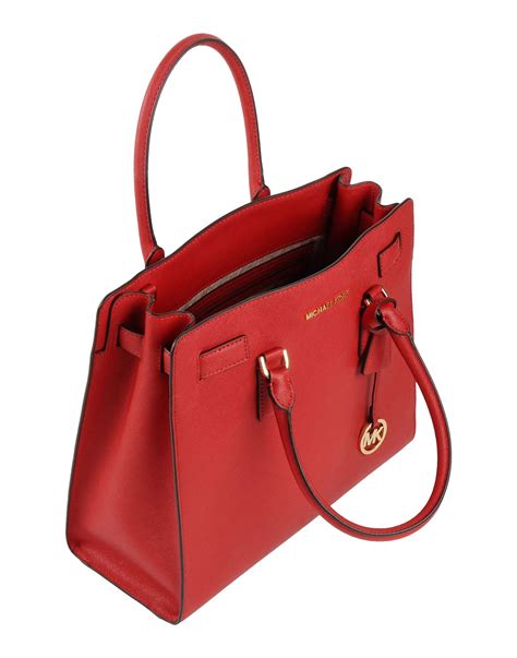 michael kors red tartan tote|Michael Kors red shoulder bag.